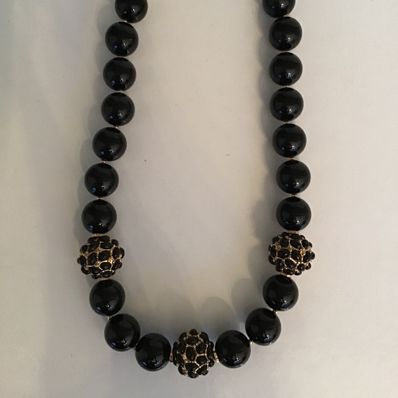 Kenneth Jay Lane Black pearl + pave necklace - Picture 4 of 10